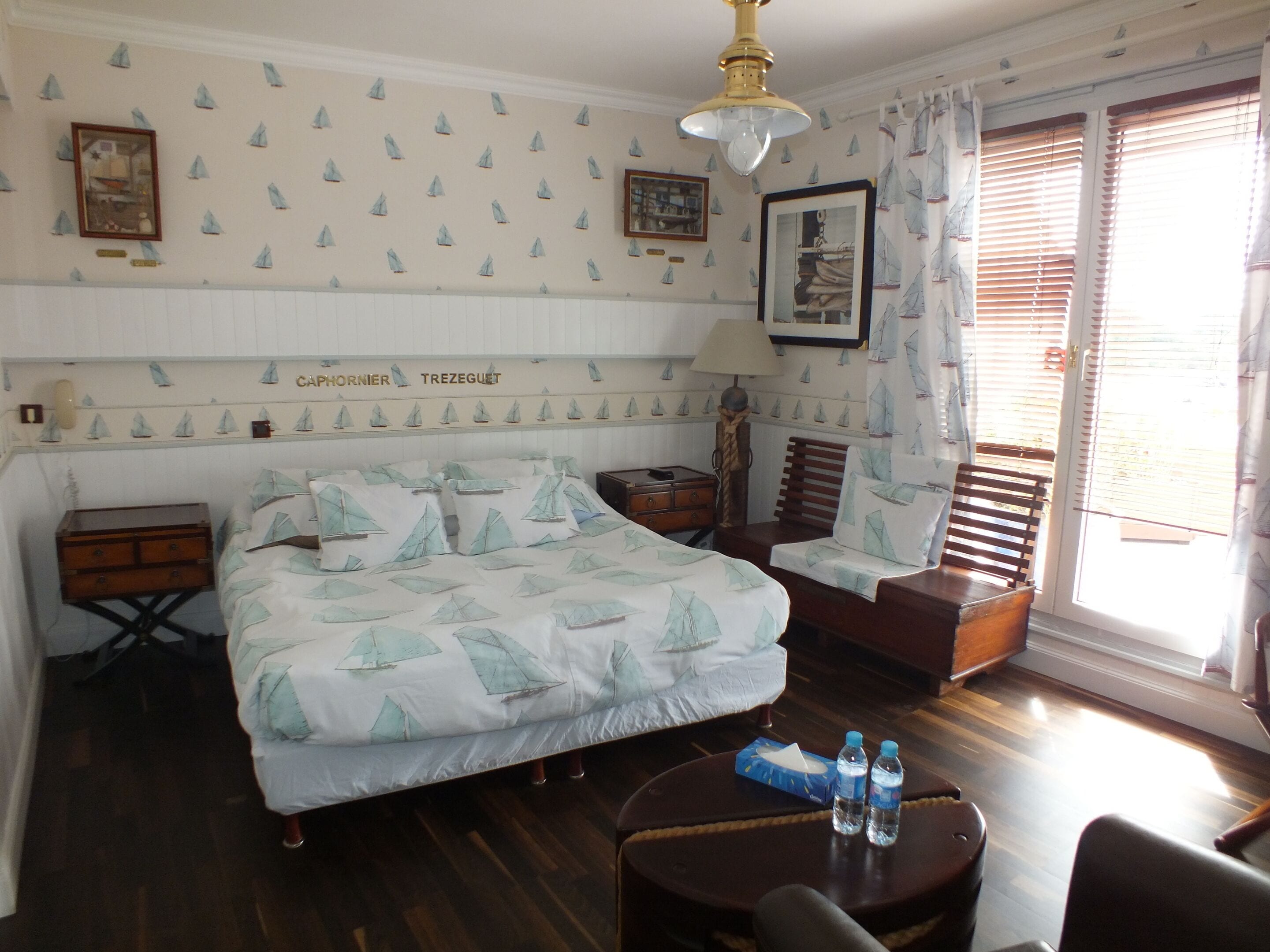 Chambre supérieure double, vue sur la mer (Amiral Trezeguet) | Coffre-fort, accès au Wi-Fi (inclus)