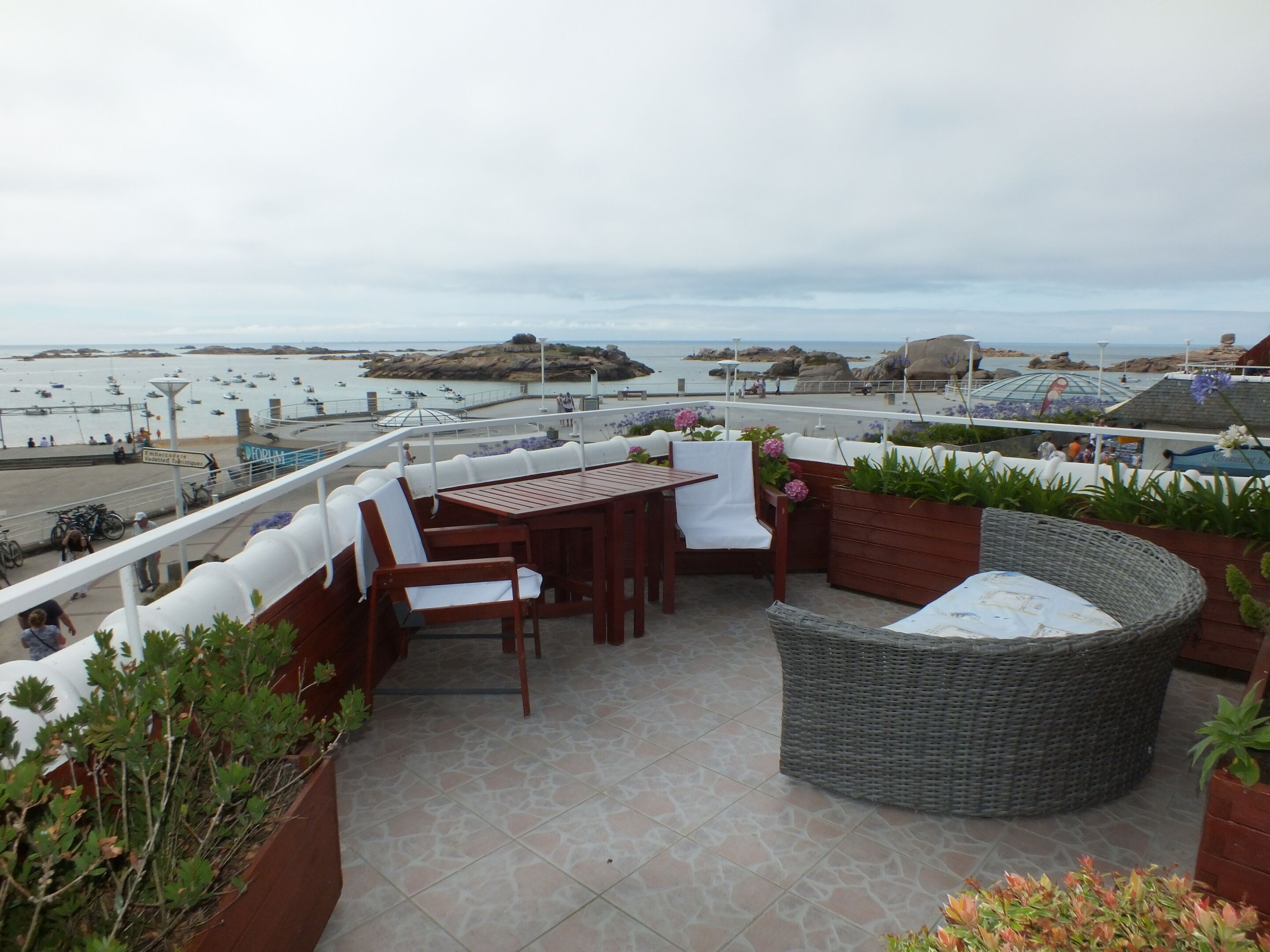 Superior tweepersoonskamer, uitzicht op zee (Amiral Trezeguet) | Uitzicht vanaf balkon