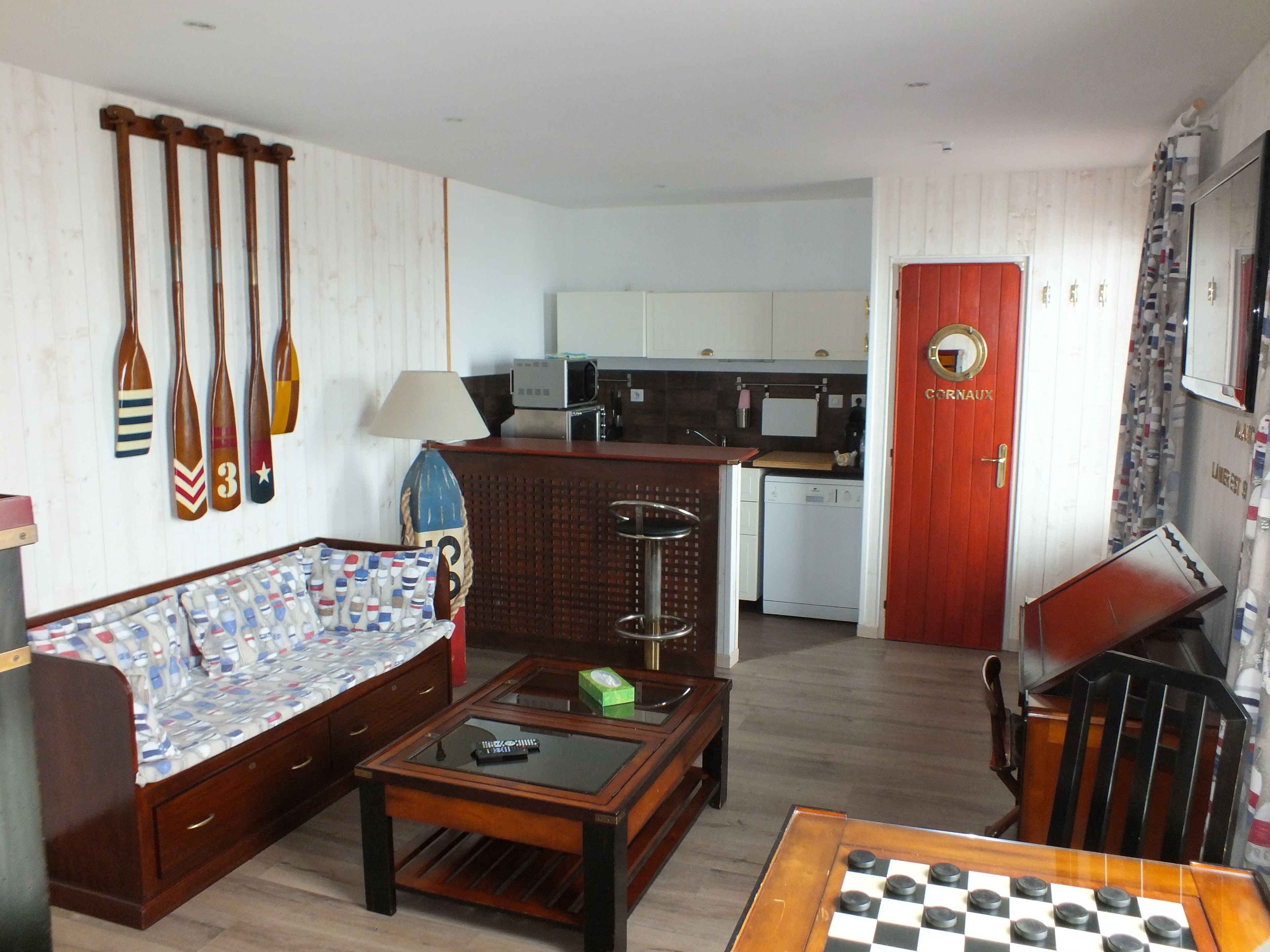 apartment, sea view (alain colas) | living area | flat-screen tv