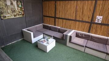 Vue depuis lâhĂ©bergement