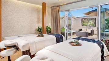 Salas de tratamientos para parejas, sauna, baño turco