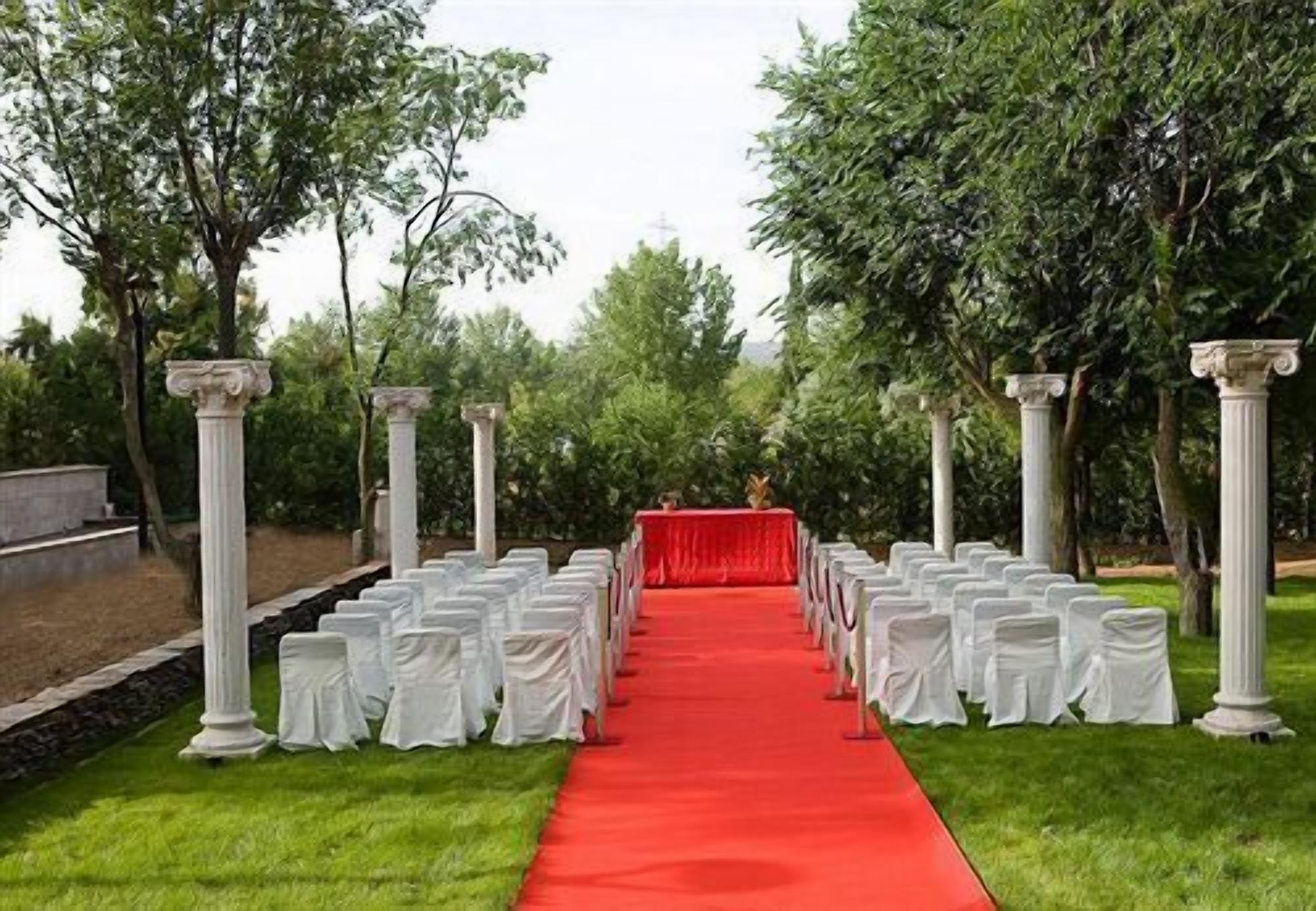 outdoor wedding area