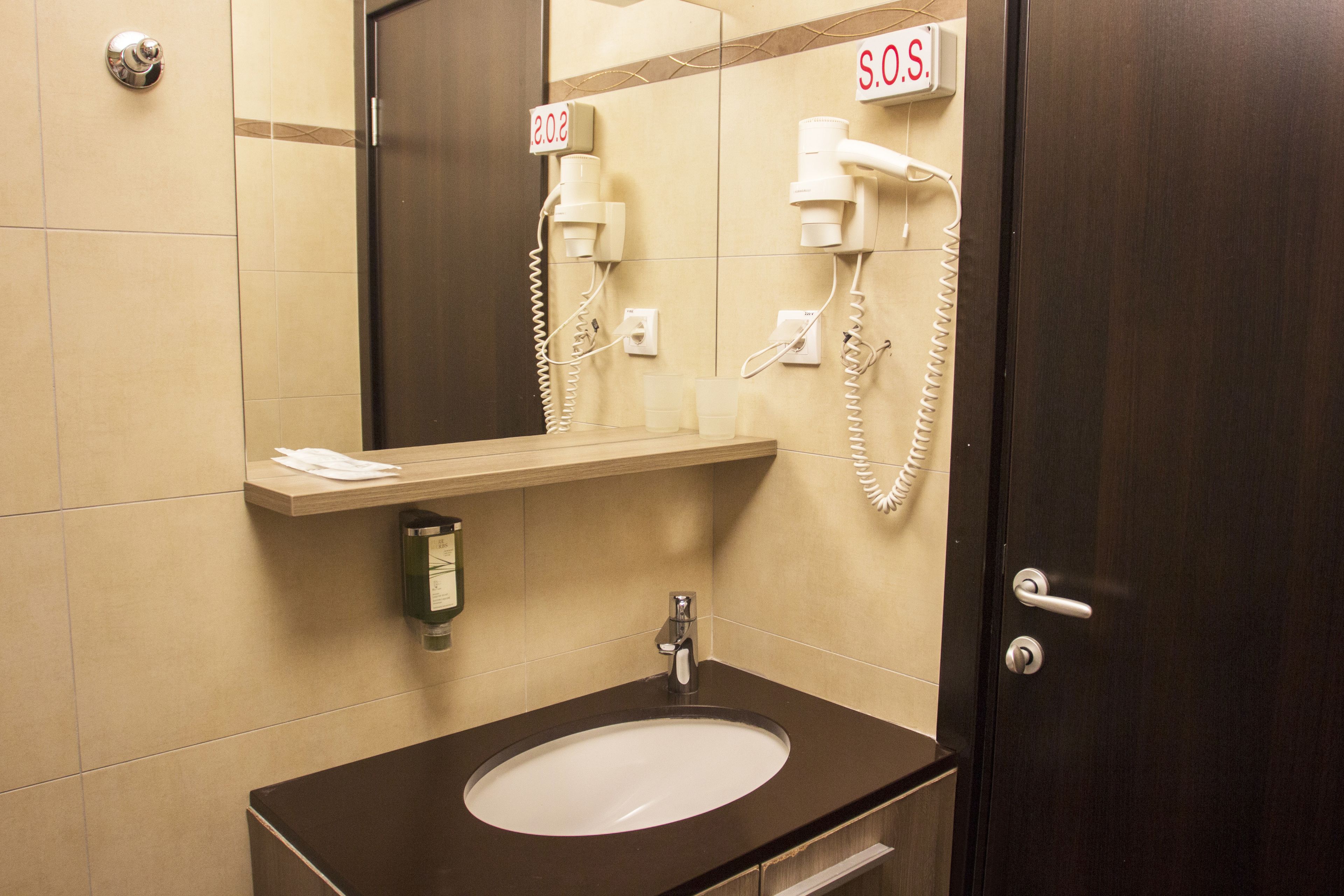 double room | bathroom | shower, rainfall showerhead, towels