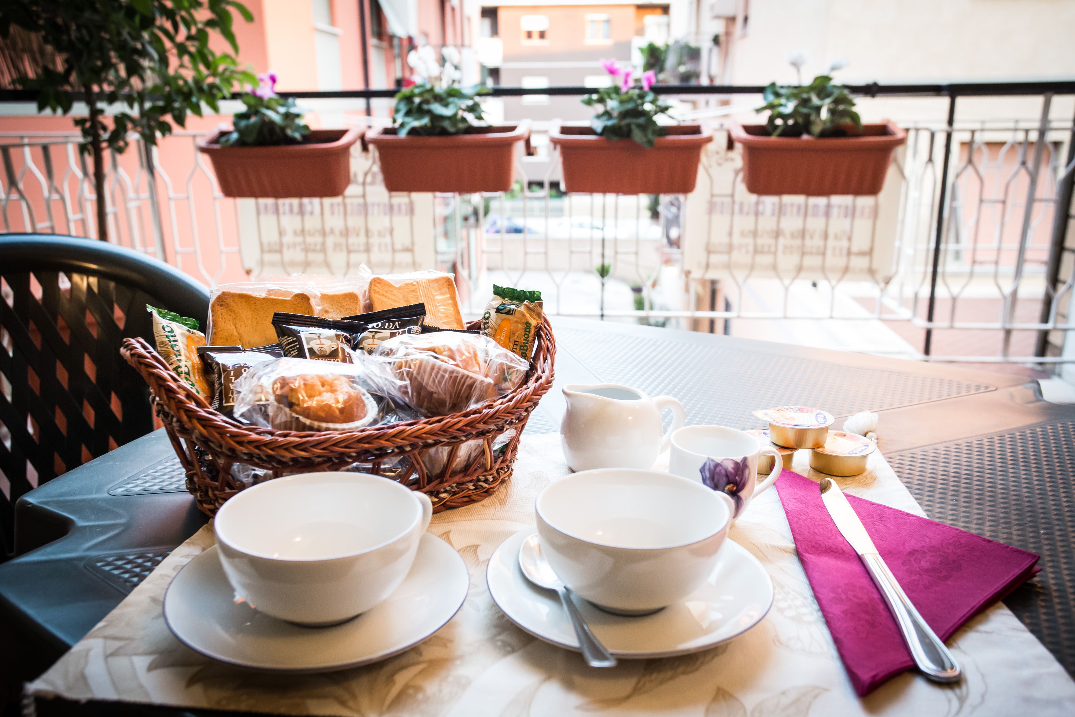 Free daily self-service breakfast 