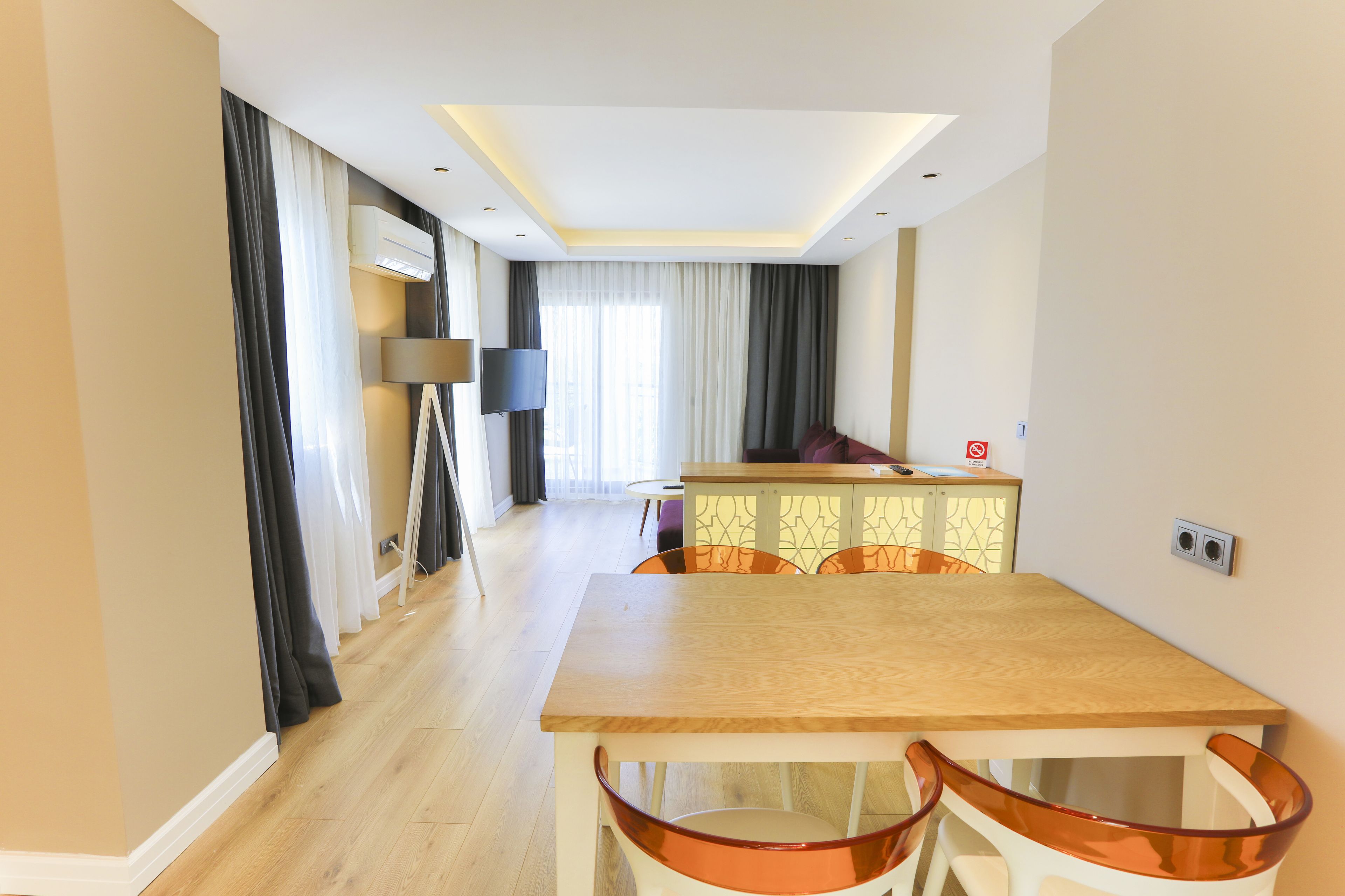 suite, sea view | living room | lcd tv