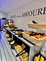 Daily buffet breakfast (EUR 12.90 per person)