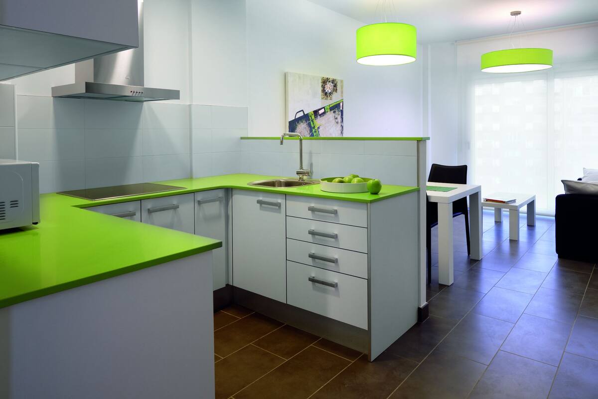 Apartment, 1 Bedroom, Balcony, City View (1-3 pax) | Private kitchen | Highchair, griddle