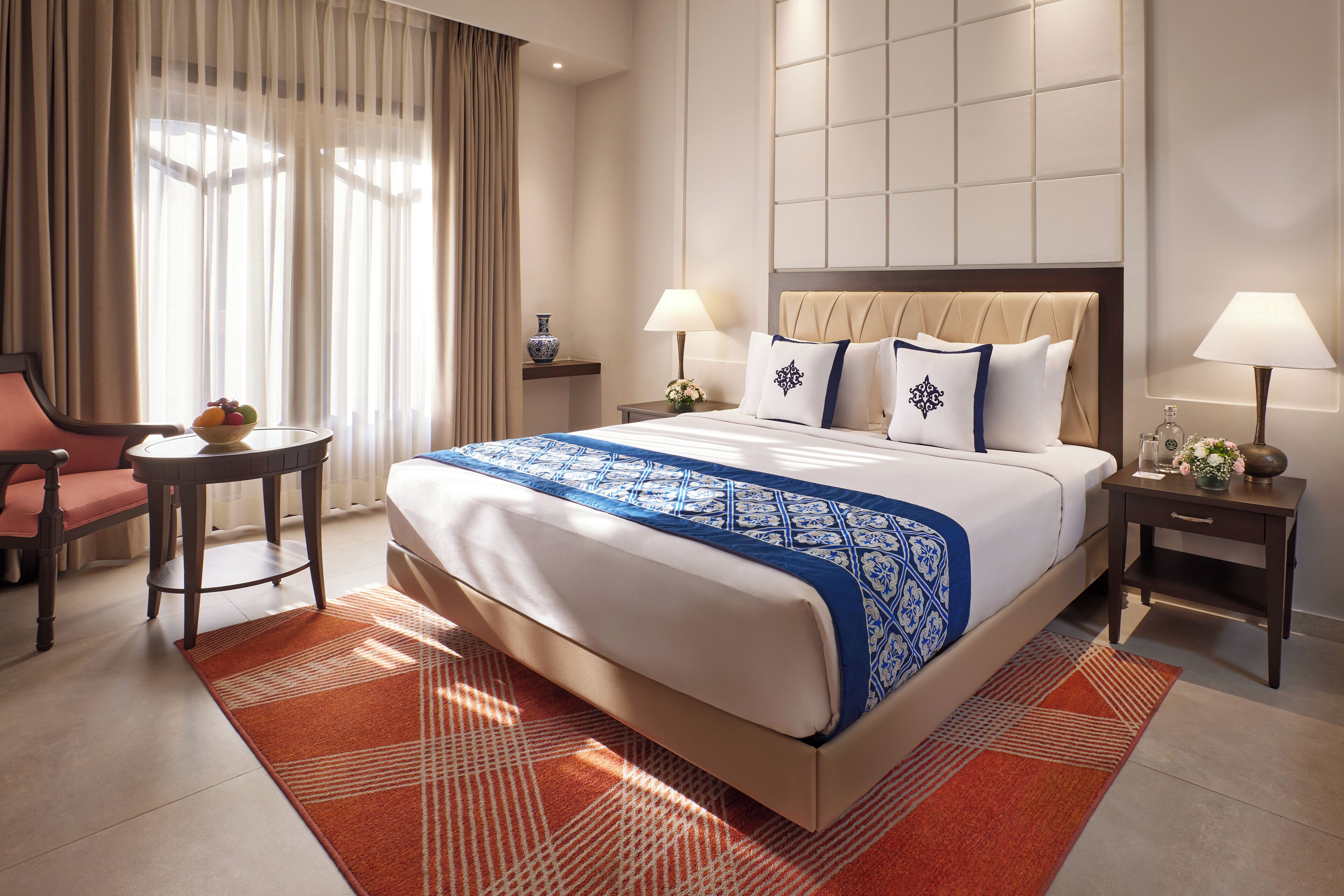 suite, balcony, pool view (seleqtion ) | pillow-top beds, minibar, in-room safe, individually decorated