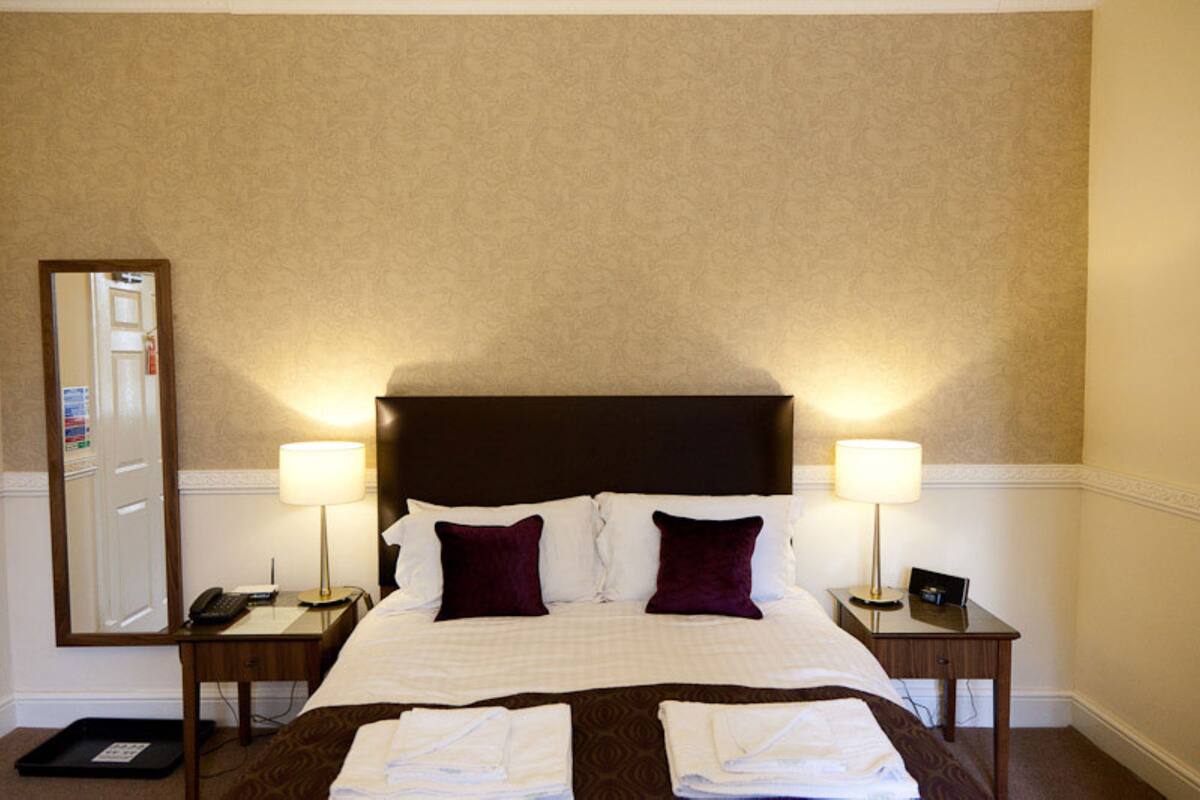 Iron/ironing board (on request), WiFi (free), bed sheets