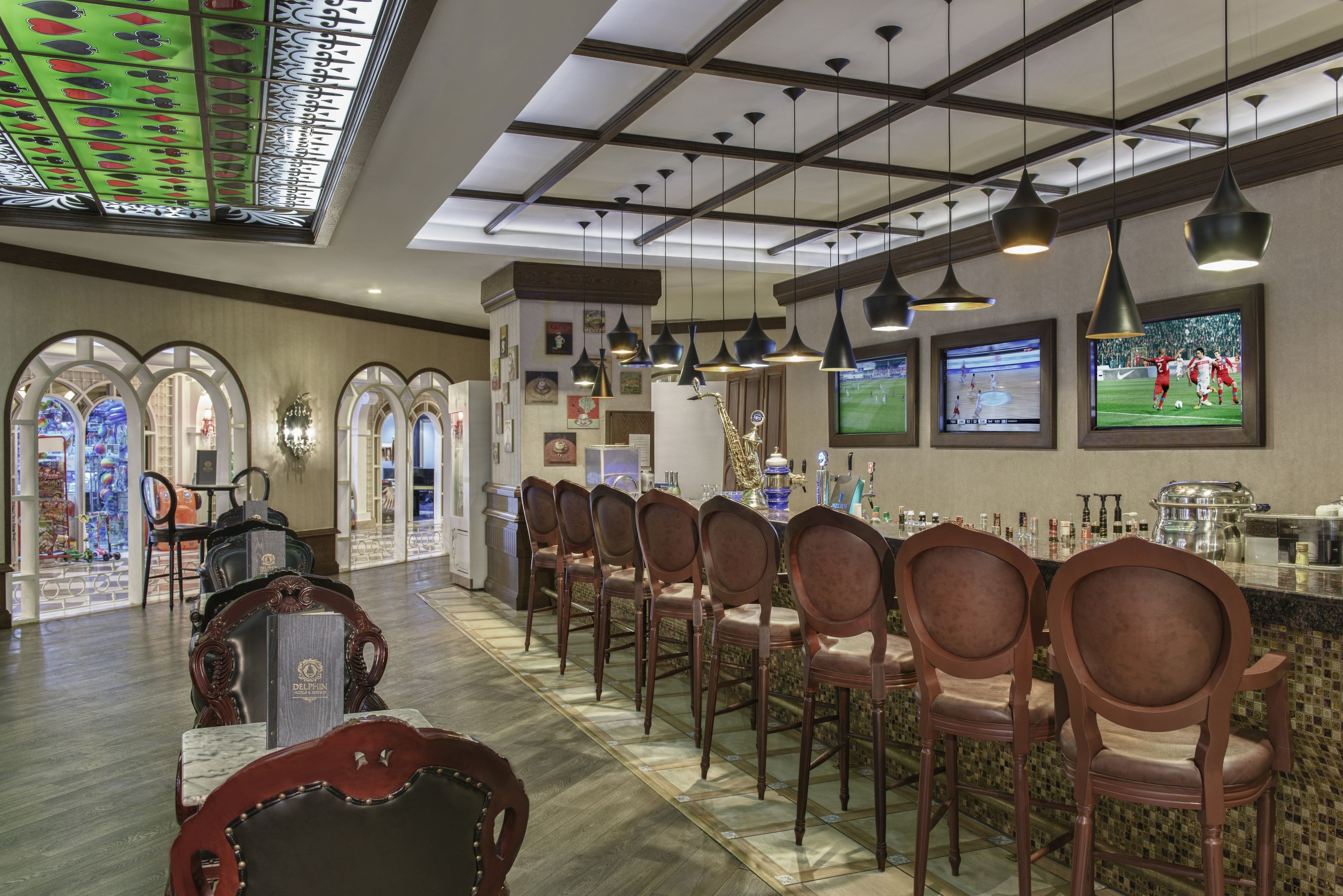 6 bars/lounges, poolside bar