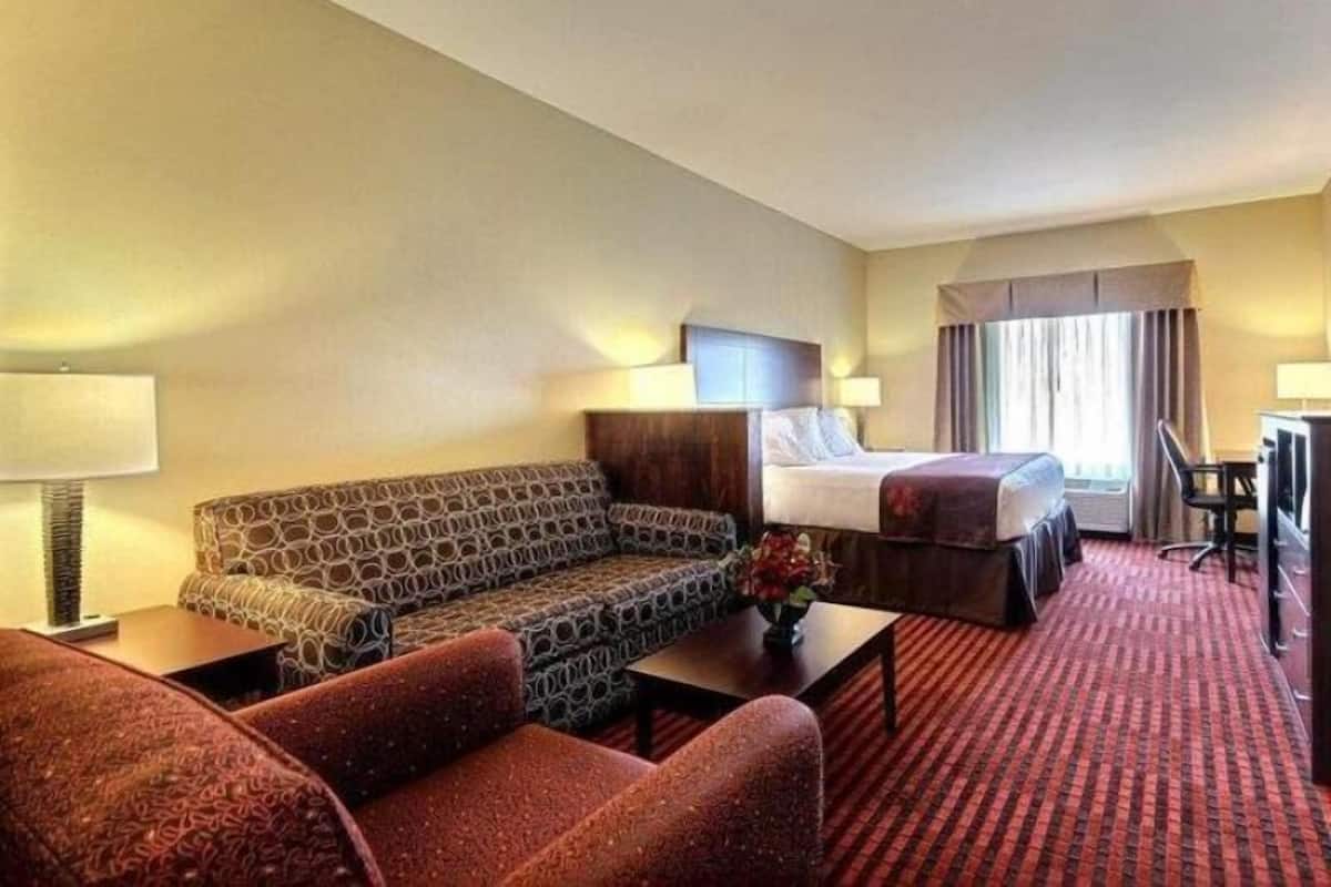 Hypo-allergenic bedding, iron/ironing board, cribs/infant beds