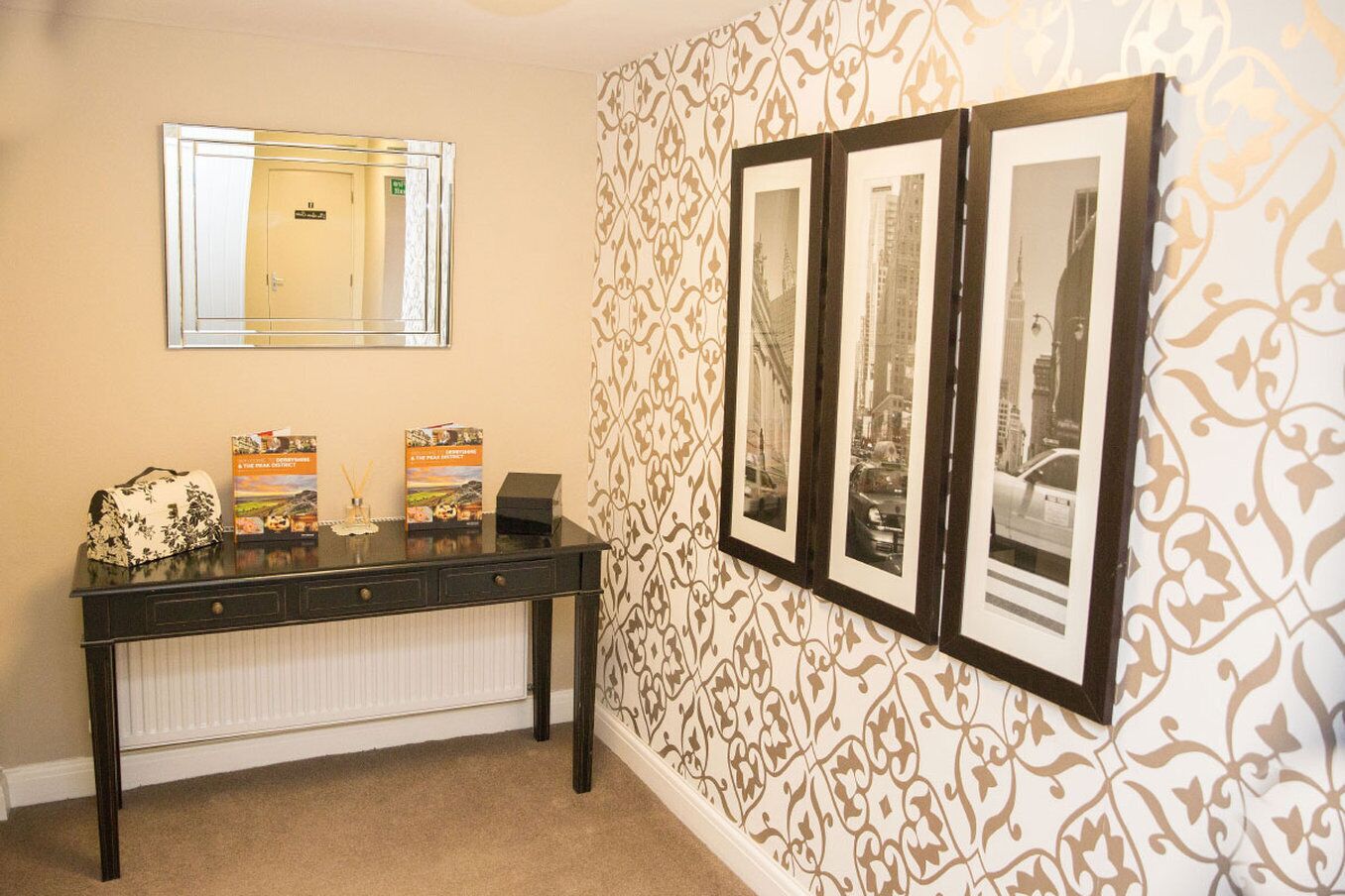 individually decorated, individually furnished, iron/ironing board