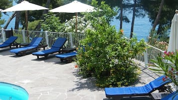 2 outdoor pools, pool umbrellas, sun loungers