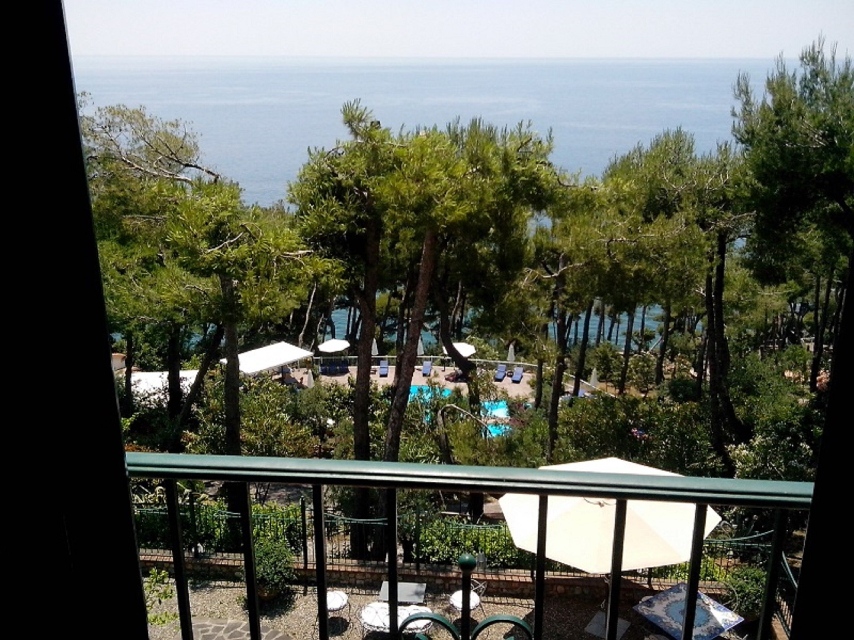 Classic-Dreibettzimmer, Meerblick, Turm | Blick vom Balkon