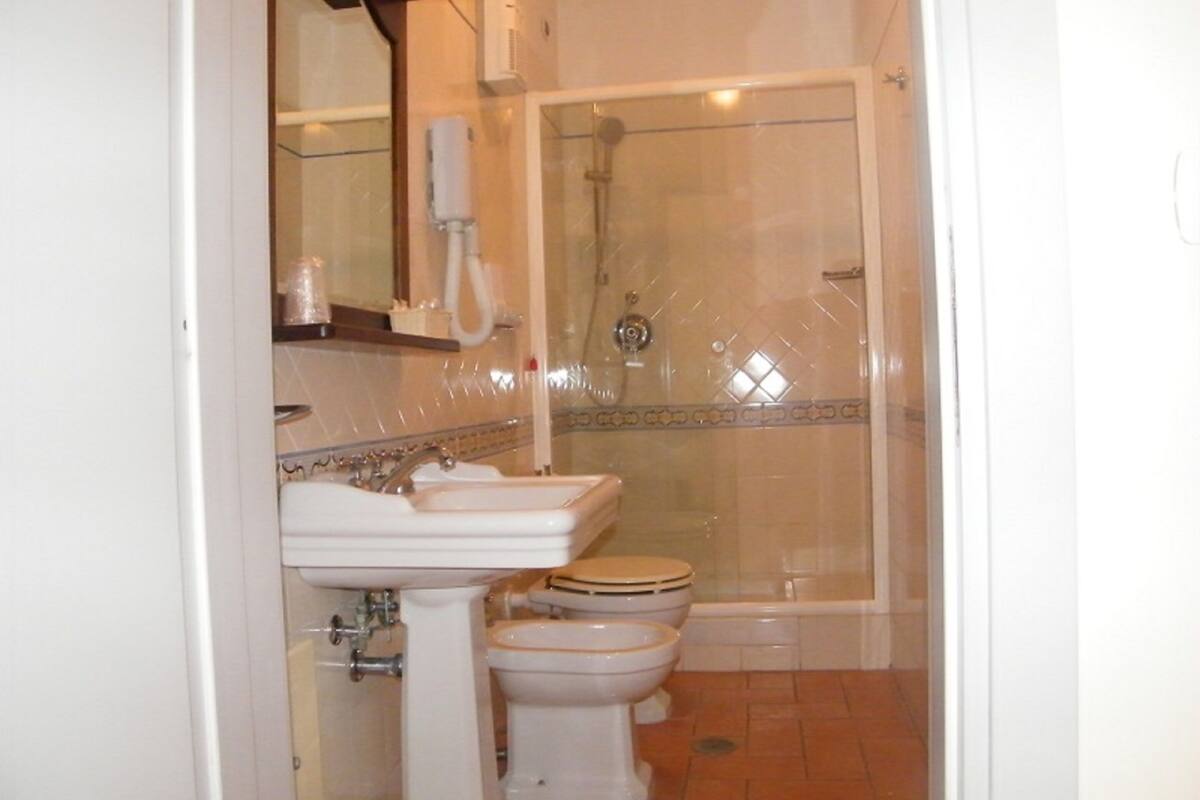 shower, free toiletries, hair dryer, bidet