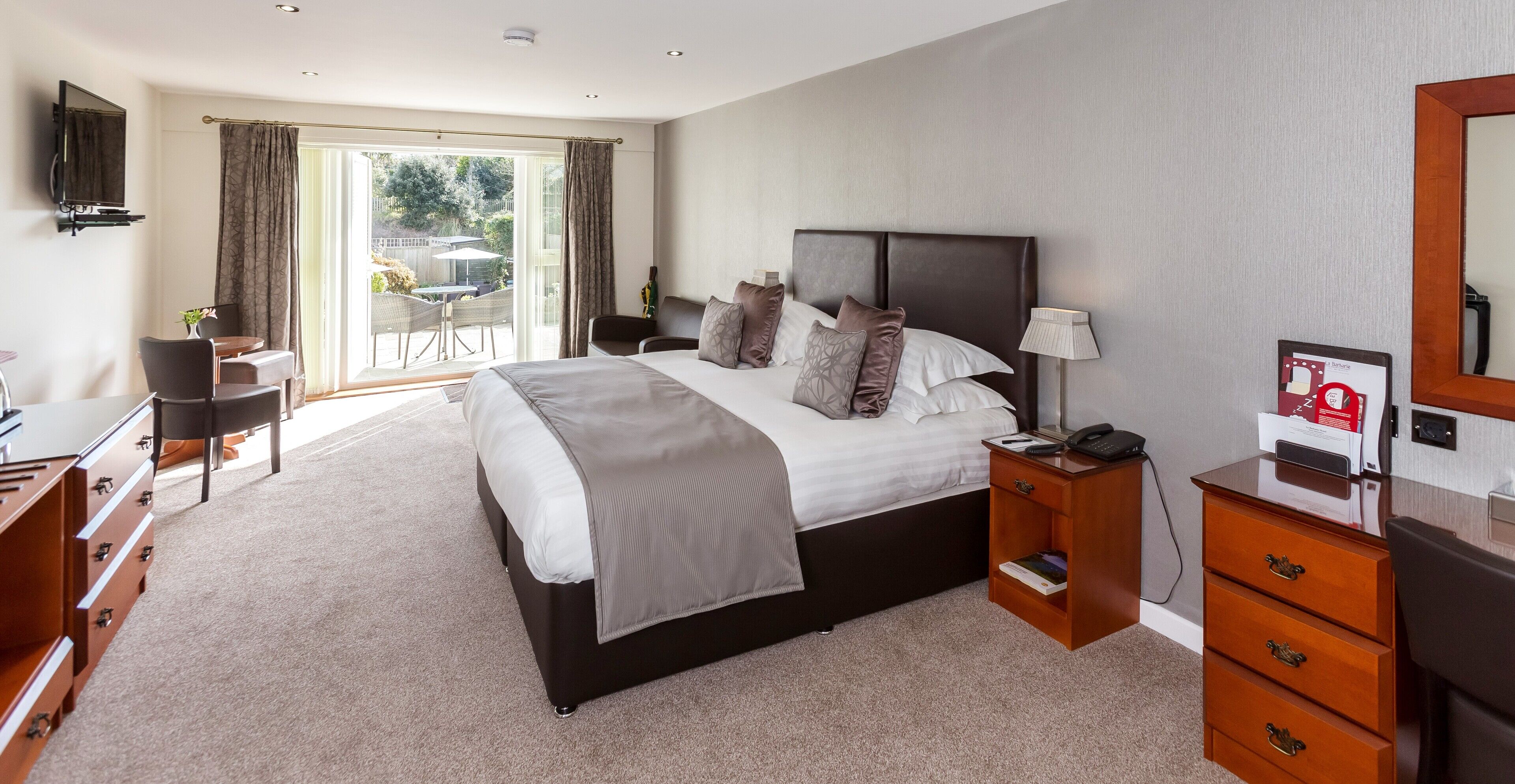 Hypo-allergenic bedding, individually decorated, individually furnished