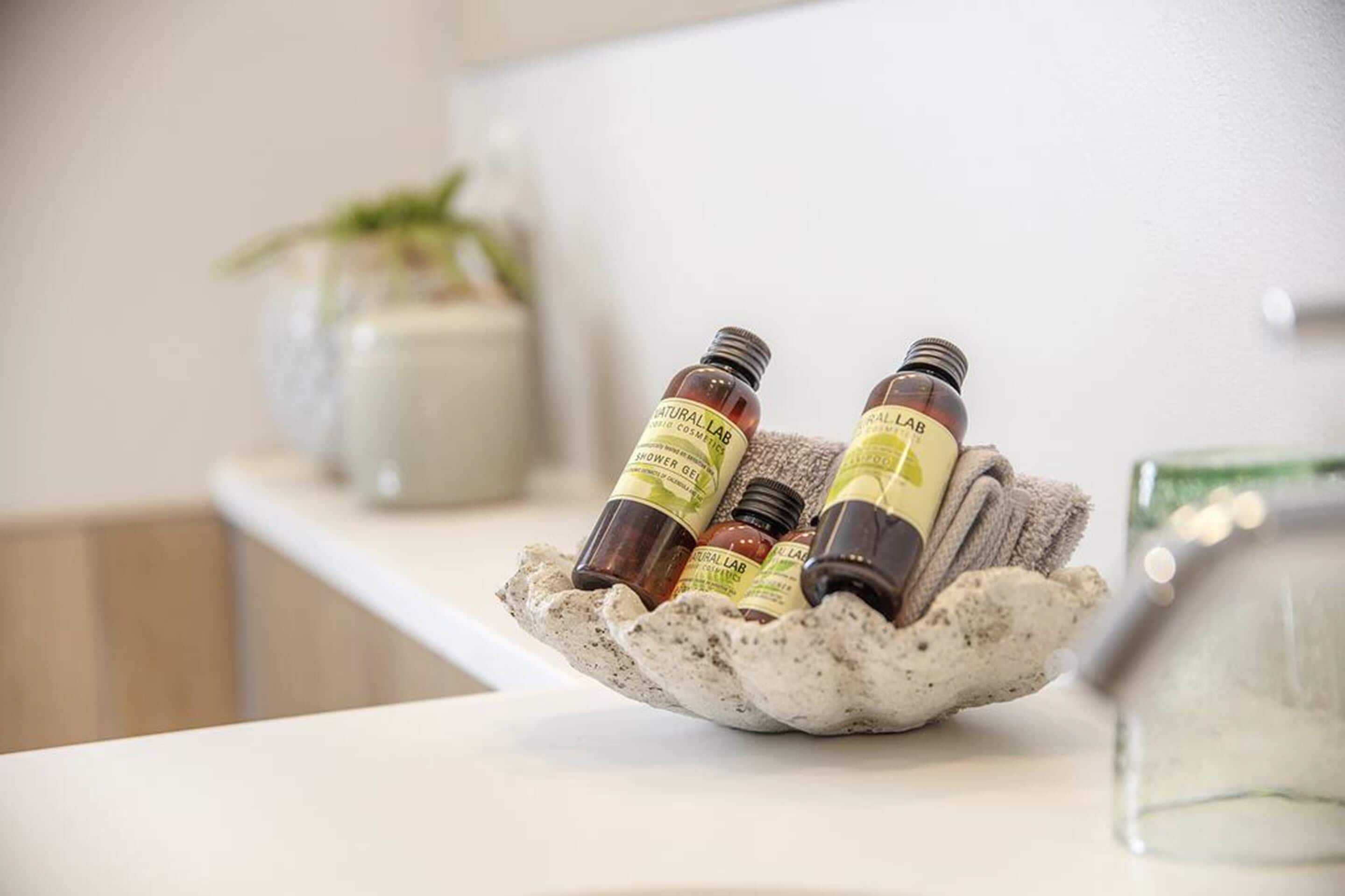 shower, free toiletries, hair dryer, bathrobes