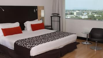 Premium bedding, minibar, in-room safe, desk