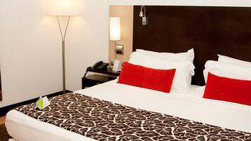 Premium bedding, minibar, in-room safe, desk