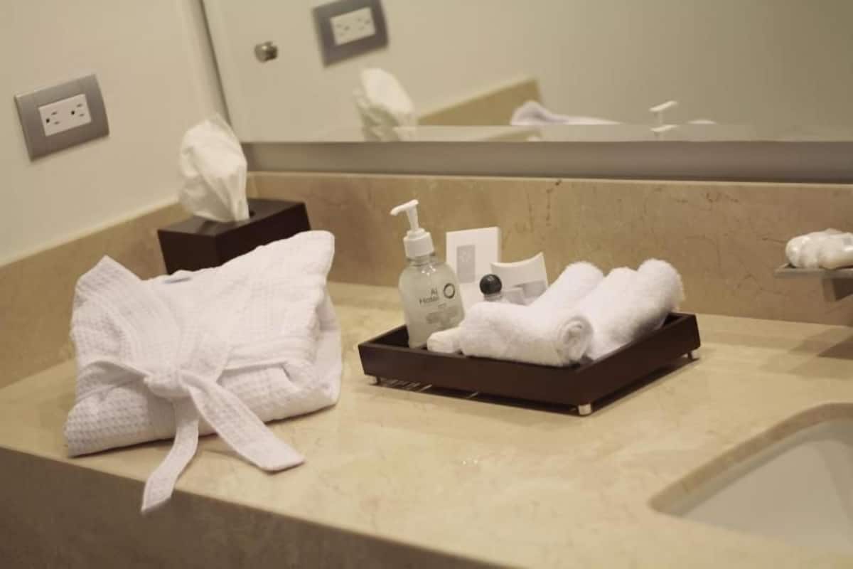 Double Room | Bilik Mandi | Pancuran mandi, kelengkapan dandanan diri berjenama, pengering rambut