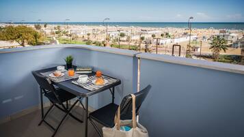 Blick vom Balkon