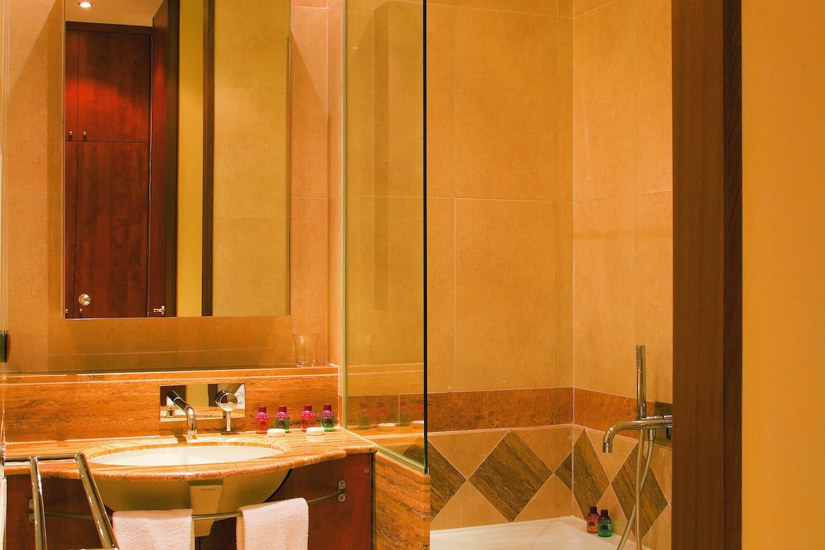 premium double or twin room | bathroom | free toiletries, hair dryer, towels