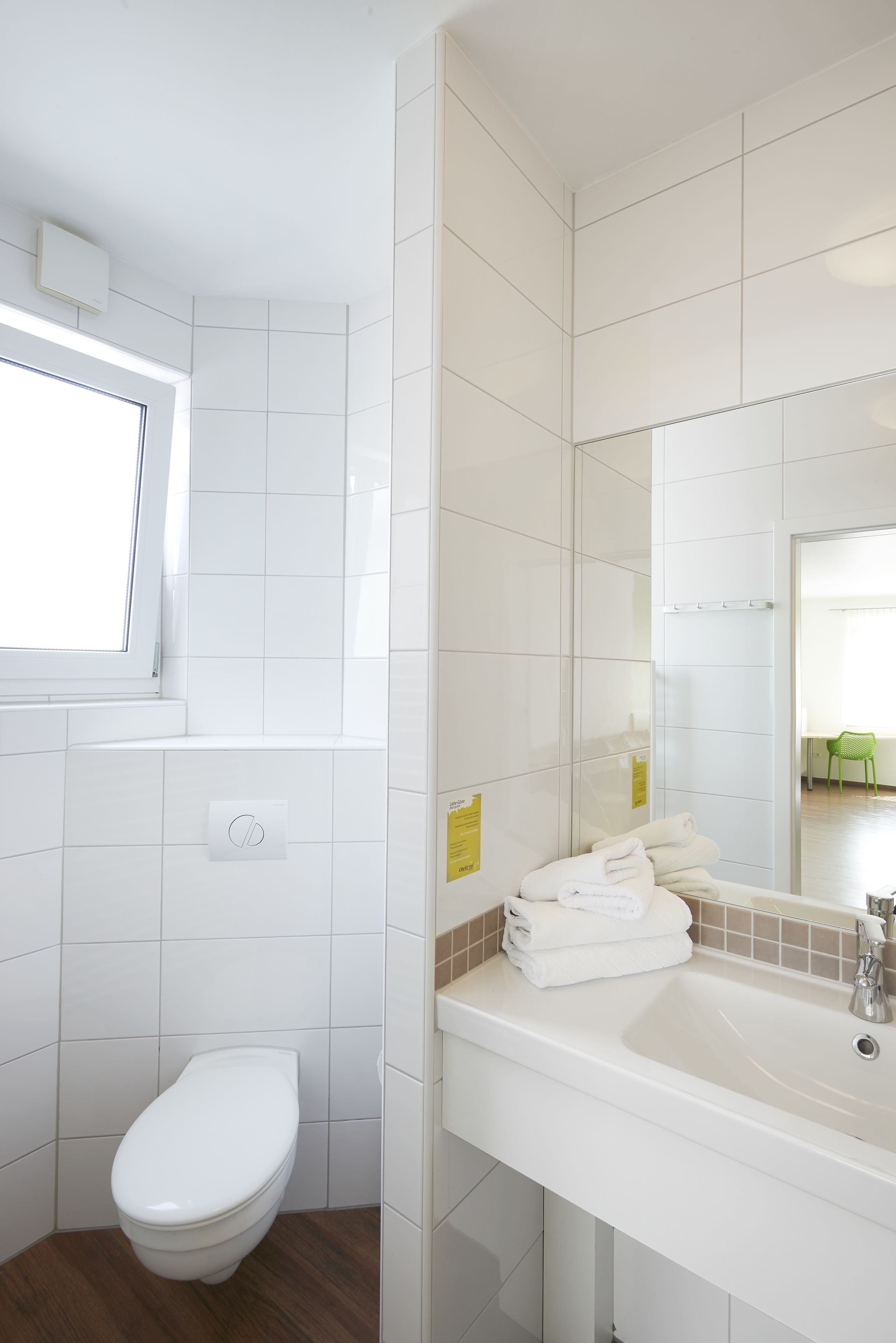 apartment | bathroom | shower, hair dryer, towels