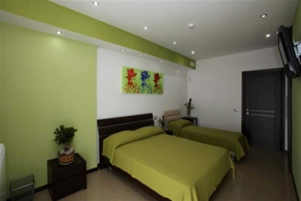 Premium bedding, memory-foam beds, in-room safe, desk
