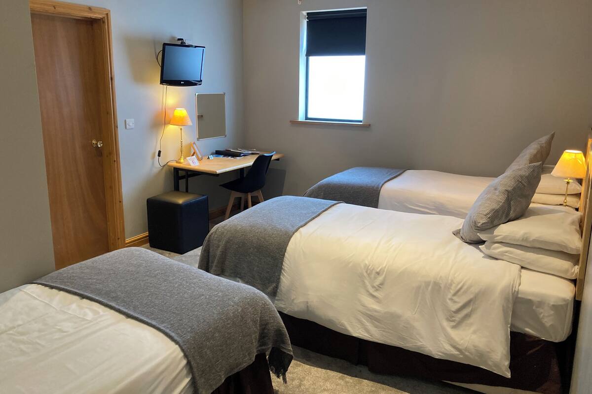 Budget Family Room (Sleepwell Inn Annex) | 高級寢具、房內夾萬、書桌、手提電腦工作空間