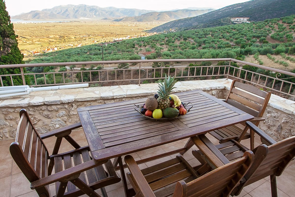 Deluxe Apartment, Panoramic Sea View | Terassi/patio