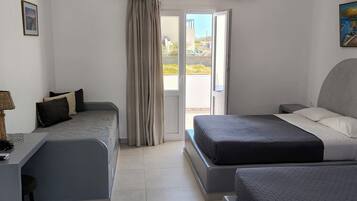 Studio für 3 Personen | Kostenloses WLAN, Bettwäsche