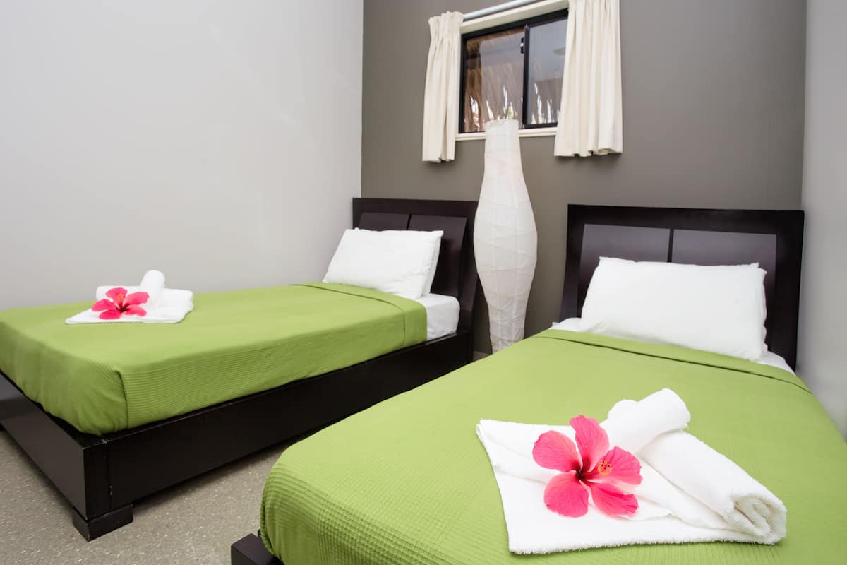 2 Schlafzimmer, Minibar, individuell dekoriert, Verdunkelungsvorhänge