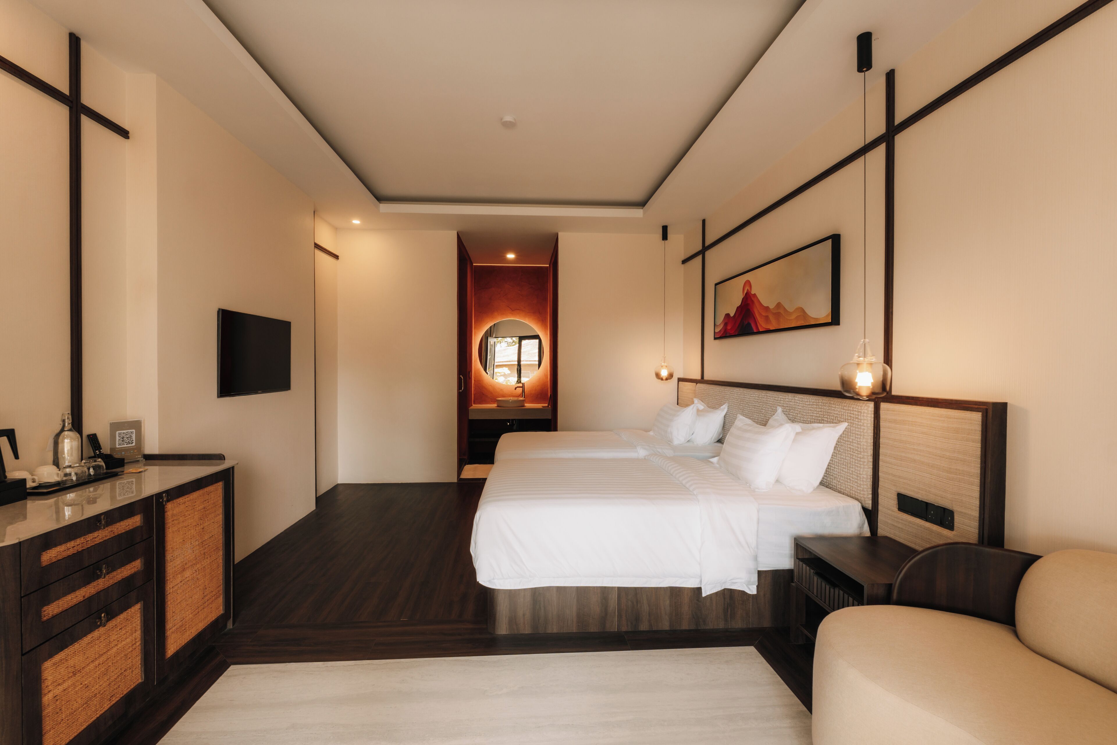 Habitación Premier con 1 cama matrimonial o 2 individuales | Minibar, wifi gratis y ropa de cama 