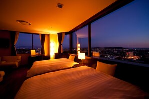 Deluxe Room (with Tatami Area) | View from room - Kikunan Onsen UBL Hotel (Kumamoto)