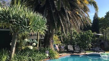 Outdoor pool, open 8:00 AM to 10:00 PM, pool umbrellas, pool loungers