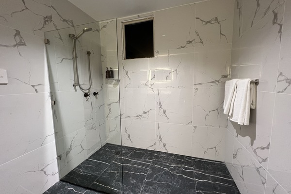 Deluxe Room | Bathroom | Shower, hair dryer, towels
