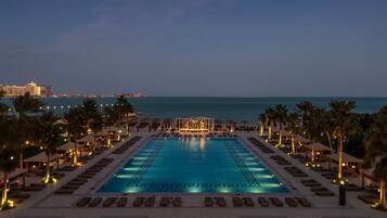 Outdoor pool, pool cabanas (surcharge), pool umbrellas