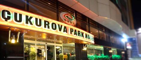 Front of property – evening/night