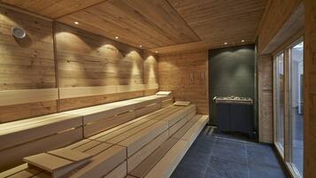 Behandlungsräume für Paare, Sauna, Whirlpool, Dampfbad