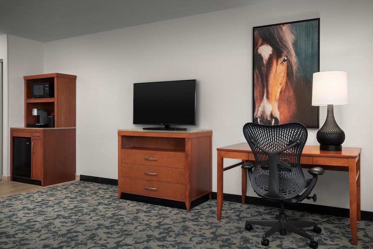 In-room safe, desk, laptop workspace, iron/ironing board