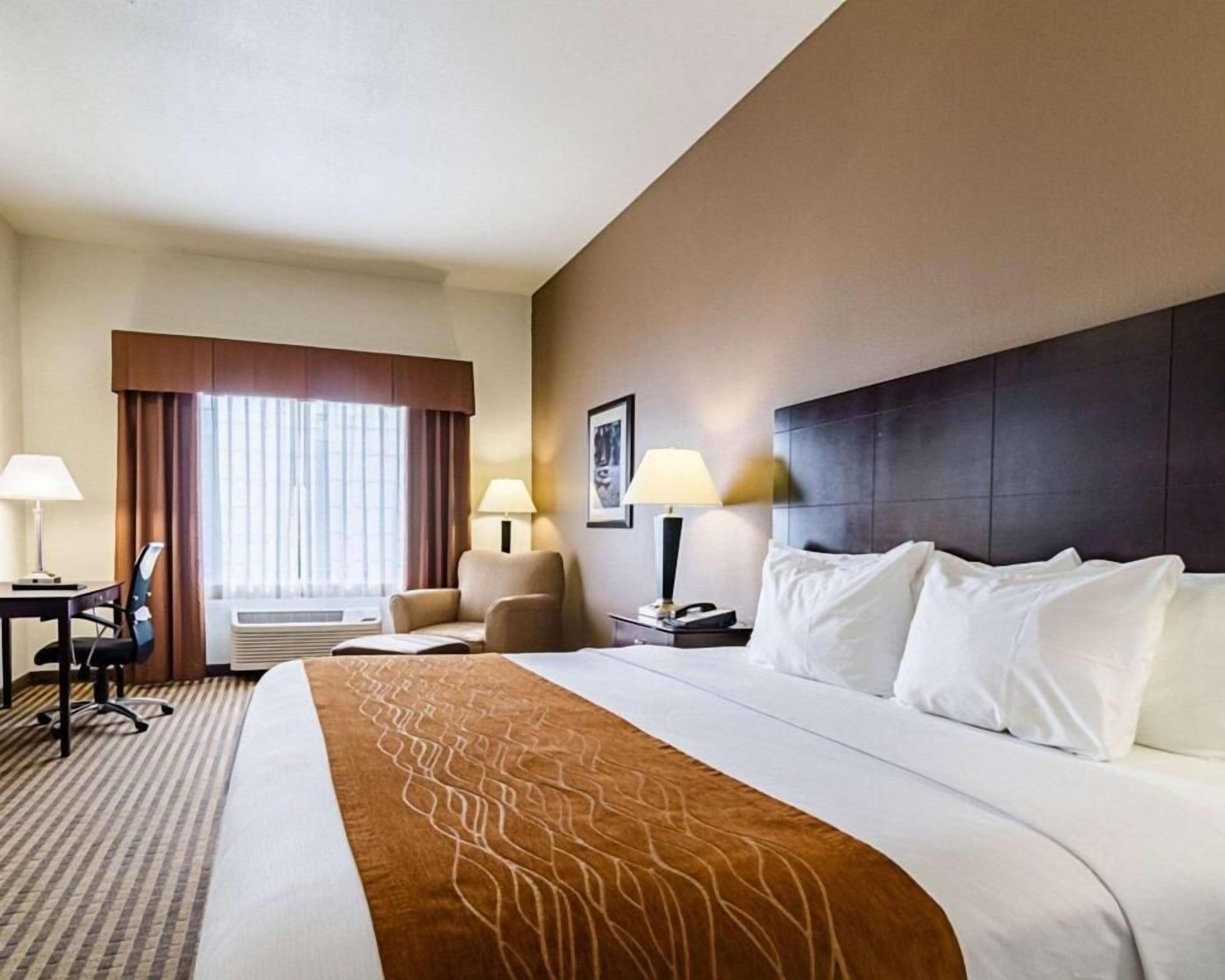 Premium bedding, desk, iron/ironing board, rollaway beds