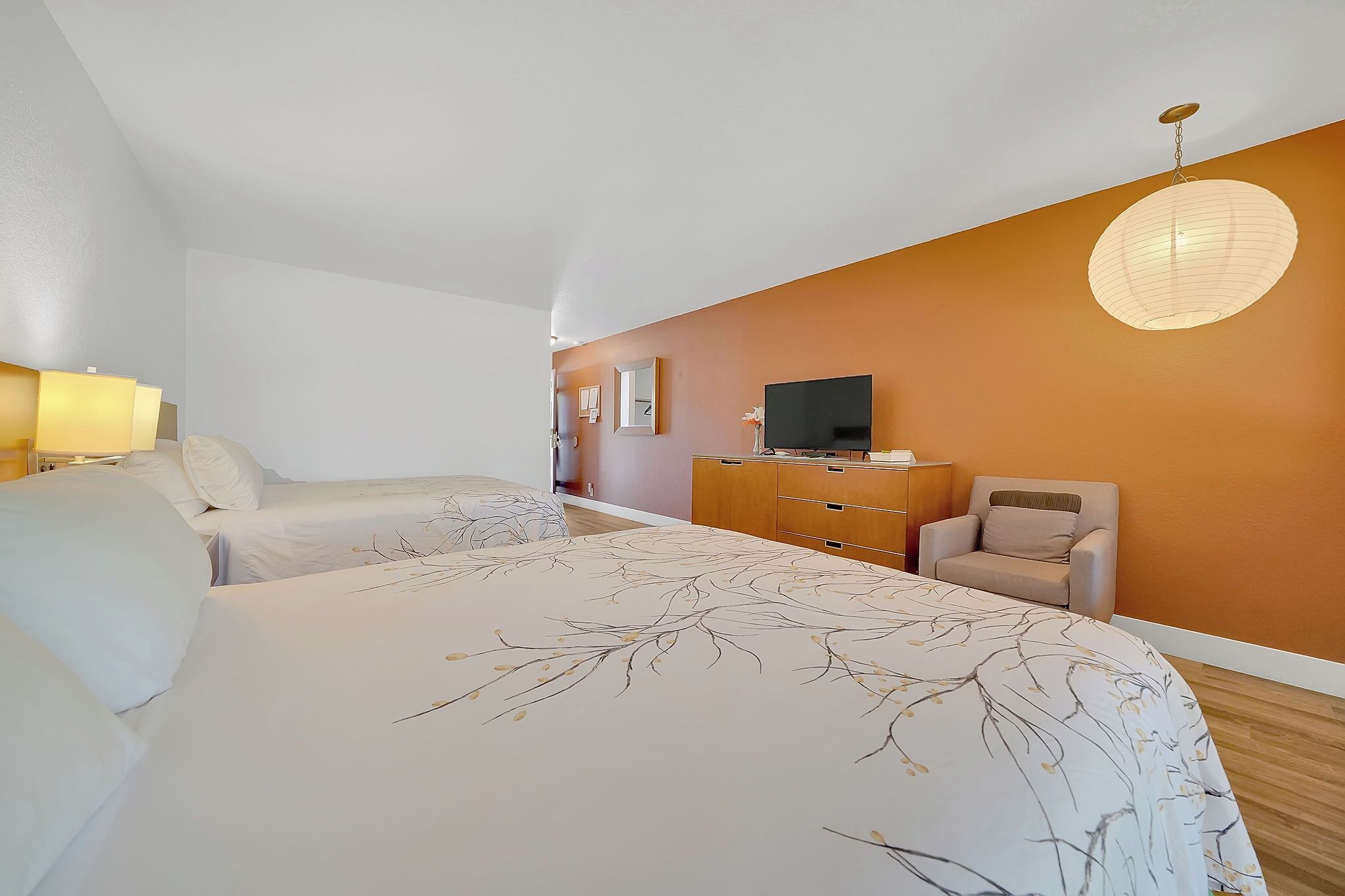 two queen beds | desk, free wifi, wheelchair access