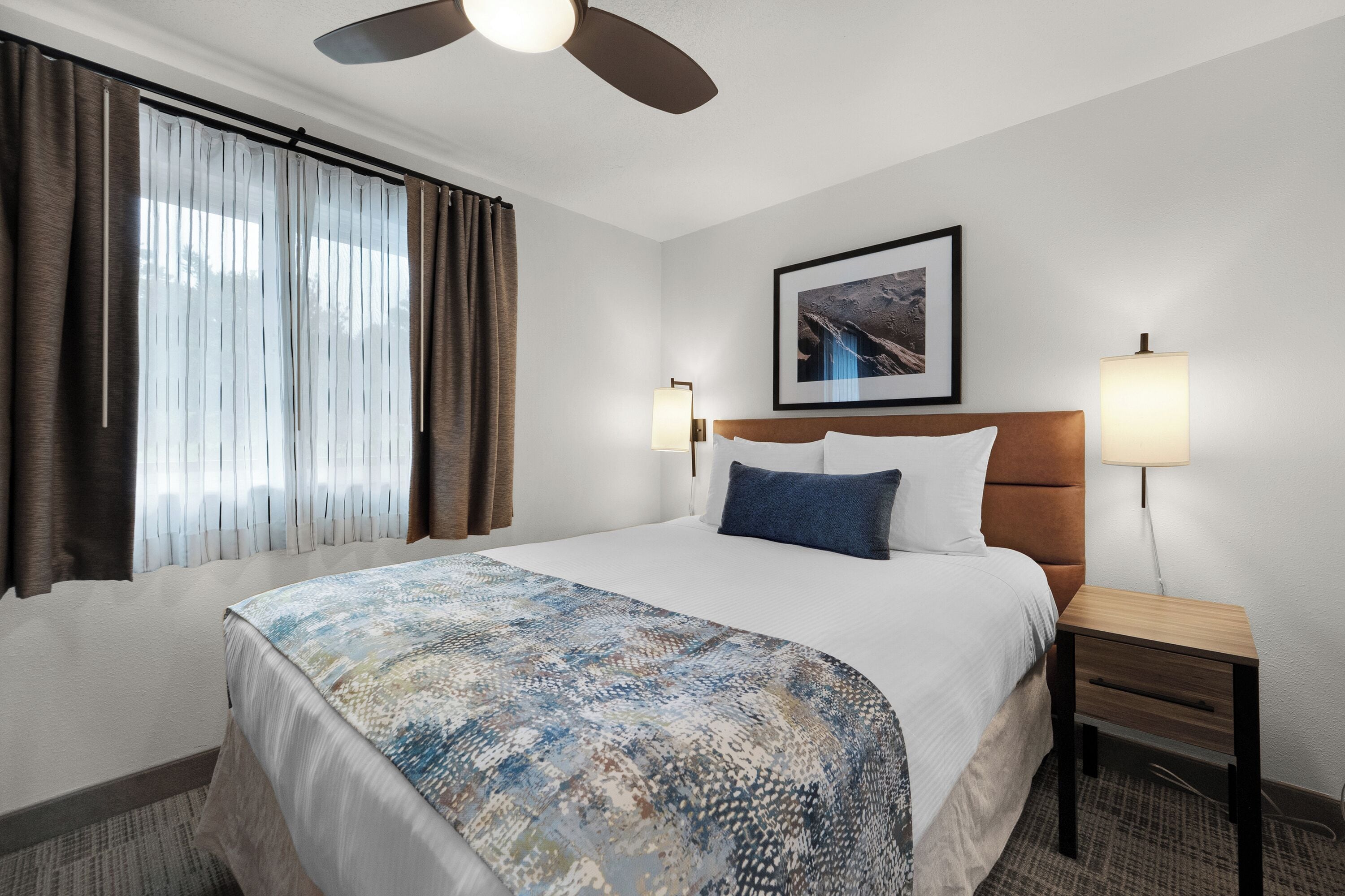 suite, 1 queen bed with sofa bed, kitchen, partial ocean view | laptop workspace, blackout curtains, free cots/infant beds, free wifi