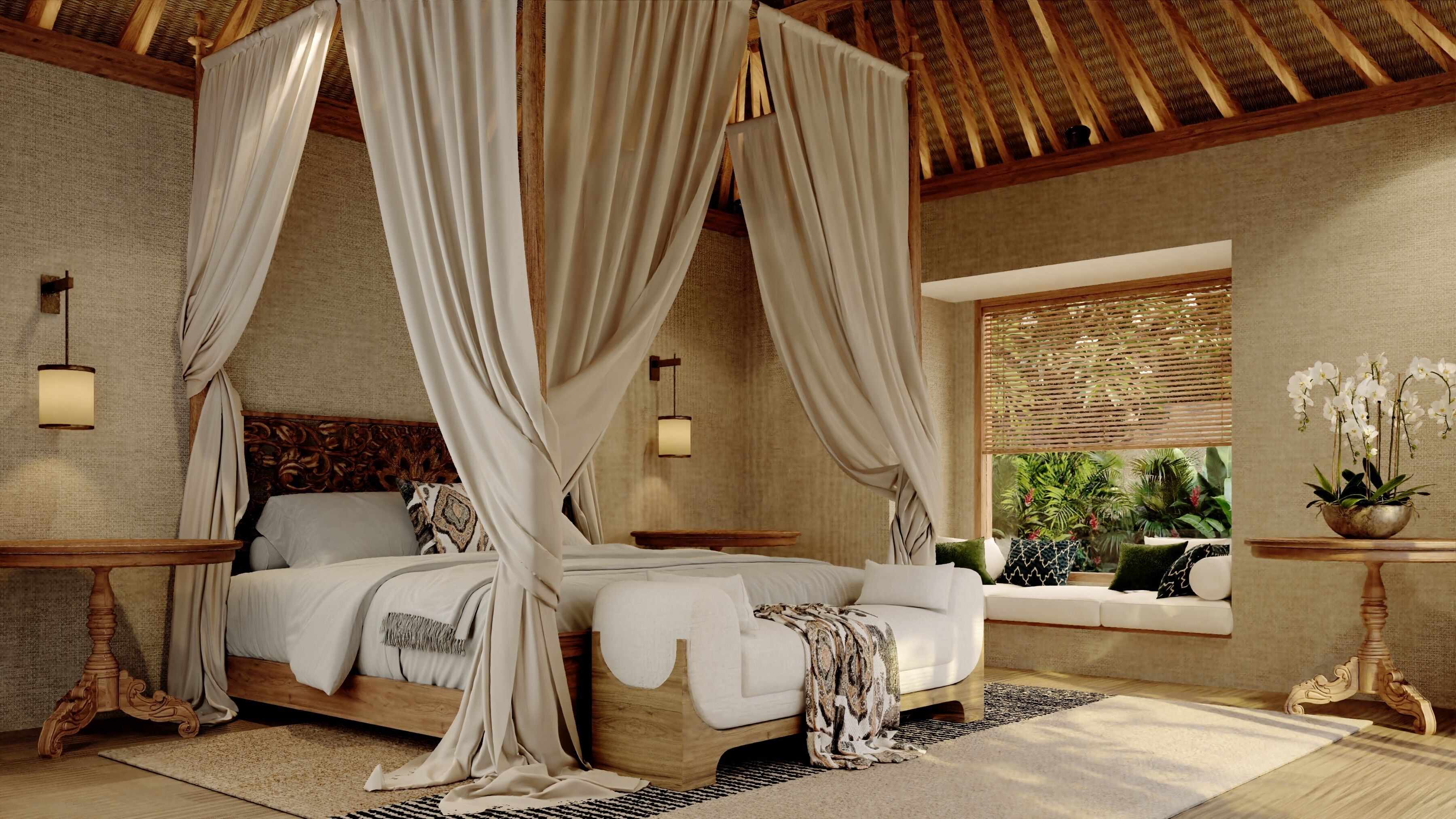 Biệt thự Premier, 1 phòng ngủ, quang cảnh hồ bơi (Premiere One Bedroom Pool Villa) | Bộ đồ giường cao cấp, minibar, két bảo mật tại phòng 