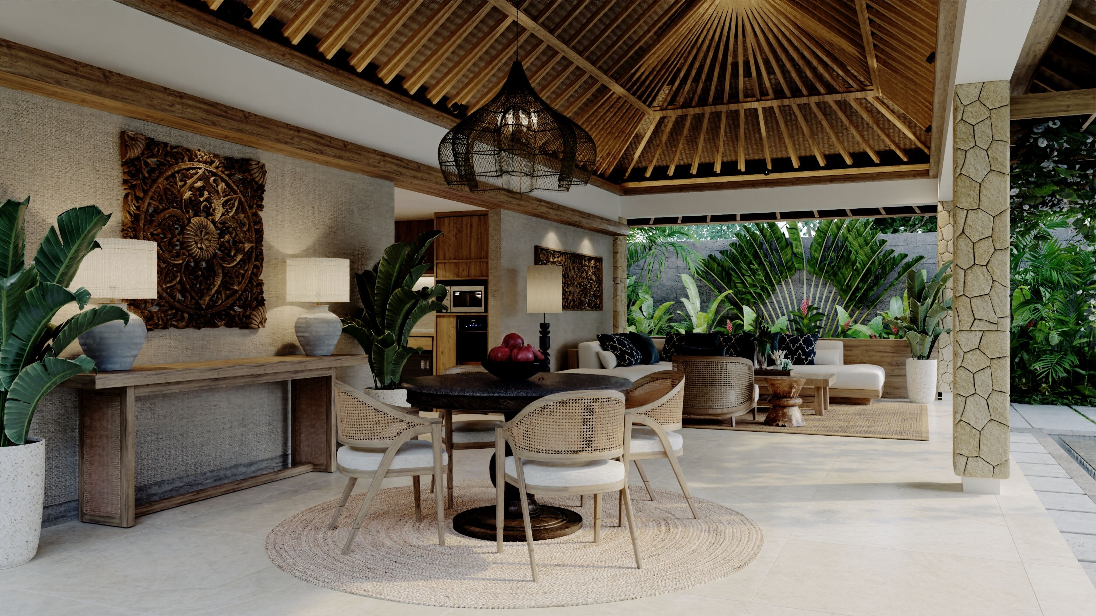 One Bedroom Pool Villa Royal Heritage | Private kitchenette | Microwave, coffee/tea maker, electric kettle, high chair