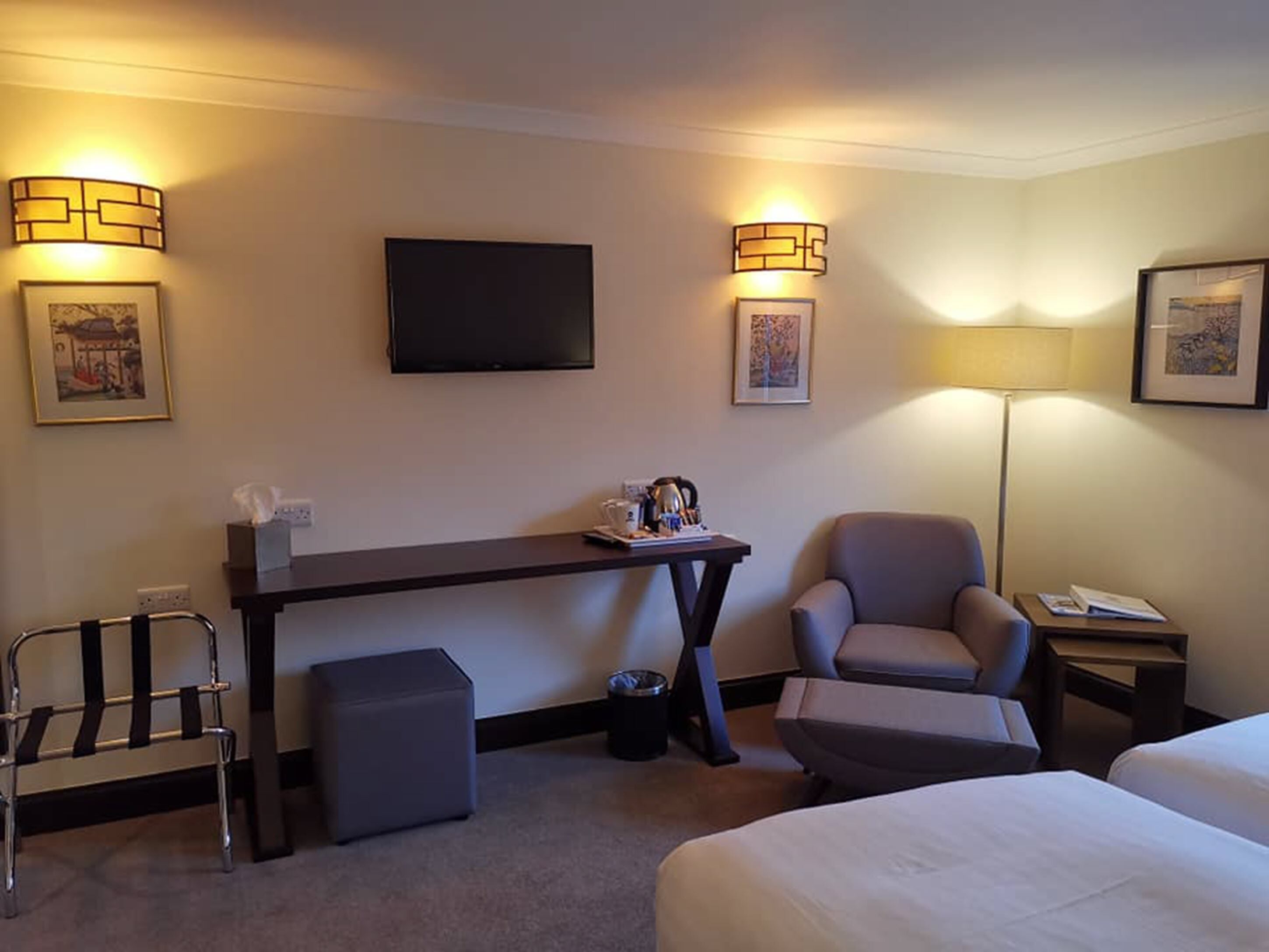 desk, iron/ironing board, free wifi, bed sheets