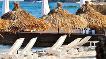 Privatstrand, weißer Sandstrand, kostenloser Shuttle zum Strand
