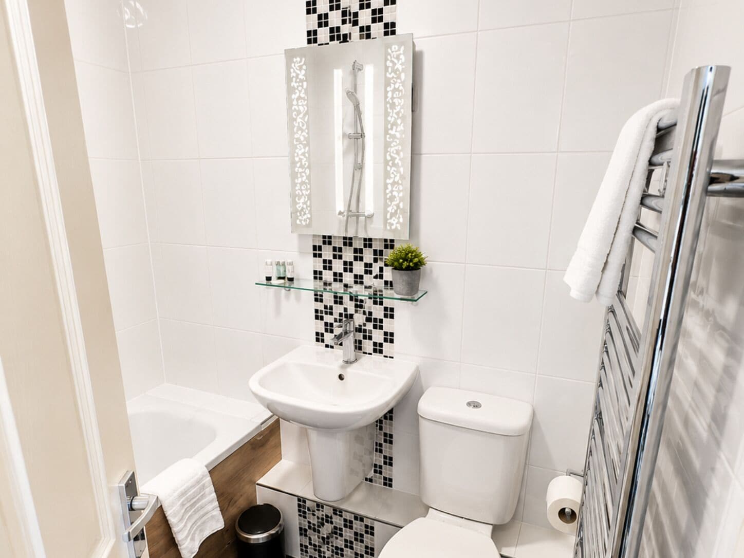 Free toiletries, hair dryer (on request), towels