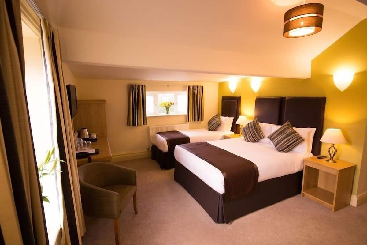 family room | desk, laptop workspace, iron/ironing board, free wifi