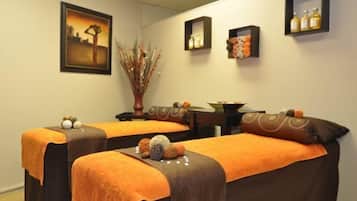 Sauna, hot tub, body treatments, hydrotherapy, body wraps, body scrubs